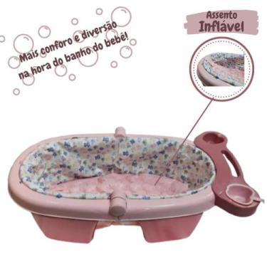 Imagem de Banheira Para Bebê Dobrável Inflável Portátil Color Baby