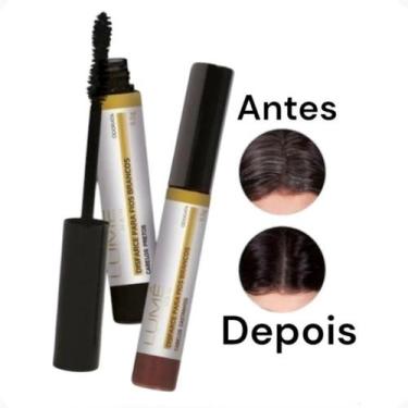 Imagem de Disfarce Rápido Para Os Fios Brancos Cor Preto 9,5g Lumê Hair Odorata 