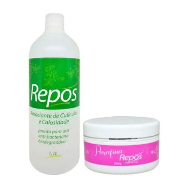 Imagem de Kit Amaciante de cuticulas e calosidade líquido 1,1litro e Parafina 25