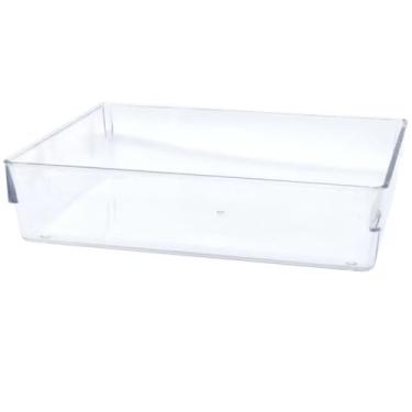 Imagem de Organizador Modular Acrílico Transparente 23,4 cm (C) x 17,5 cm (L) x 5,5 cm (A) Gaveta Bancada Cozinha Encaixe Empilhável
