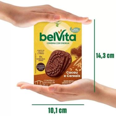 Imagem de Biscoito Integral Belvita Cacau e Cereais Kit 5 caixas 75g