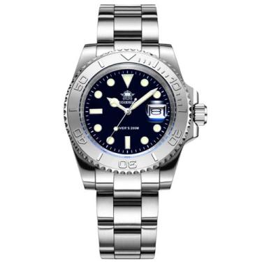 Imagem de Relógio De Pulso De Aço Esportivo Masculino Mergulho Luminoso de Quart