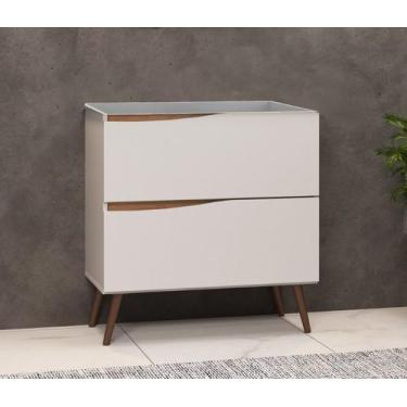 Imagem de Gabinete para banheiro com pés sem lavatório com 02 gavetas LILLE Móve