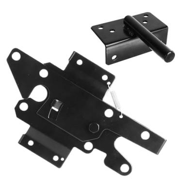 Imagem de Trava de Portão Com Travamento Automático, Fechadura de Porta de Aço Inoxidável Com Aplicações Versáteis, Fixadores Seguros para Cerca Externa, Portão de Jardim, Janela