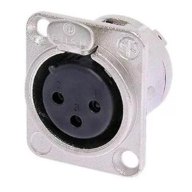 Imagem de Conector plug santo angelo xlr femea painel 3 polos sa2x