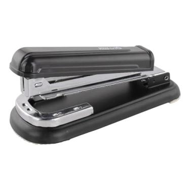 Imagem de KiBcsLic Mandes de escritório de grampeadores pesados, para encadernação de livreto, grampeador de metal de mesa de metal stapler de grama de grama rotativa de, Preto