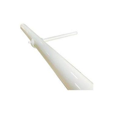 Imagem de Kit Par Suporte De Cortina Alongado  28mm  15cm - ART DECORAR, BRANCO 