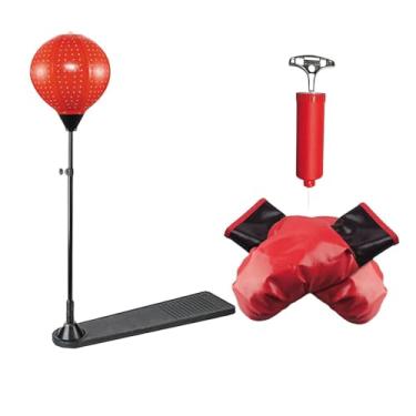 Imagem de menolana Bola de velocidade de saco de pancada inflável com exercícios de exercícios esportivos de treino leve para crianças de boxe para crianças adultos, Tipo de Pedal