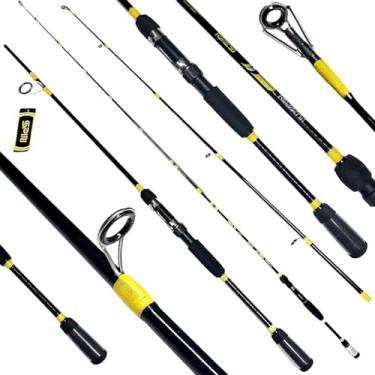Imagem de MARURI, VARA PARA MOLINETE PLUSFISH SPIN SP562H 5'6" (1.68M) 20-40LB - AMARELA - 2 PARTES