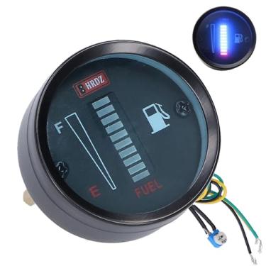 Imagem de Indicador de Medidor de Combustível LED Indicador de 52 Mm Dia 12V Resistência Ajustável CE Visualizada Display Motor Universal Car Motorcycle