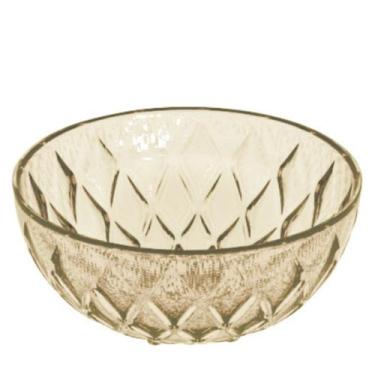 Imagem de Tigela de Plástico para Sobremesa 310ml Cristal Glamour âmbar Plasutil