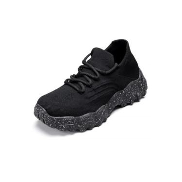 Imagem de Nurse Babe Ortho Pro Tênis feminino, simplesmente confortável, ortopédico, respirável, clássico, cadarço e cano baixo, Preto, 36