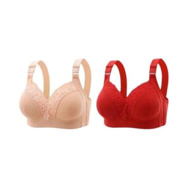 Imagem de Bralette de Renda Plus Size - Decote V Profundo - Lingerie Sexy, 38, 2