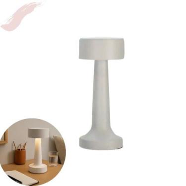 Imagem de Luminária de Mesa LED Recarregável com Toque  3 Tonalidades de Luz  De