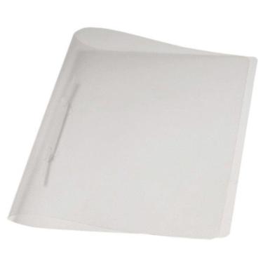 Imagem de Pasta Dobrada DelloPlast com Grampo Plástico - Cristal