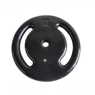 Imagem de Anilha Ferro Fundido Emborrachada Fitness Academia 25Kg