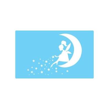 Imagem de Stencil De Parede Tamako Lua Fada - 55 X 90Cm - Ref 386 - Stencil Tama