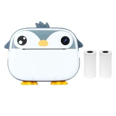 Imagem de YUKOFE Câmera infantil, impressora térmica, câmera dupla, gravador de vídeo 1080p, cartão de memória de 32 GB, verde, cinza, rosa, temporizador de tela de 6 cm, adequado para crianças (1)