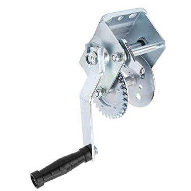 Imagem de KIMISS TRAILER DE METAL DE 600 LBS Capstan Crankning Handcanking-guincho Manual DE Ferro Pesado para Barco DE Iate, Catraca Reversível, Alça Lisa, Design Resistente Ao Clima