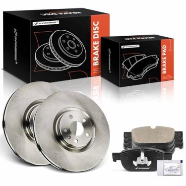 Imagem de A-Premium Kit De Rotores Freio A Disco Ventilados Dianteiros 13,58" (345 Mm) + Pastilhas Cerâmica Compatíveis Com Modelos Volvo Selecionados - Xc60 2018-2019, Xc90 2016-2019, Xc40, S90, V60, V90, V9