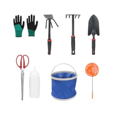 Imagem de Kokiya Conjunto de ferramentas para praia, balde, ancinho, brinquedos de areia, caixa para escavação ao ar livre, M