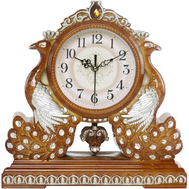 Imagem de Relógio De Mesa Grdfather Relógio Mtel Relógios Sala De Estar Relógio De Mesa Tique Relógio De Mesa Silencioso Imal Styling Com Pêndulo Para Sala De Estar Quarto Decoração De Casa, A, 1