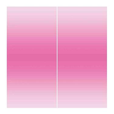 Imagem de Cortinas blackout Ombre 90%, cortinas blackout com absorção de som para decoração de sala de jantar/festa, L 132 x C 182 cm rosa