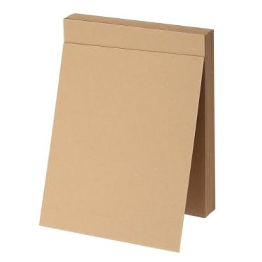 Imagem de PATIKIL Quadro de livro de aglomerado, 25,4 x 21,6 cm 50 PT 20 peças folhas de papel kraft de aglomerado grosso kit de suprimentos para encadernação de livros de designer artesanato capa de suporte de