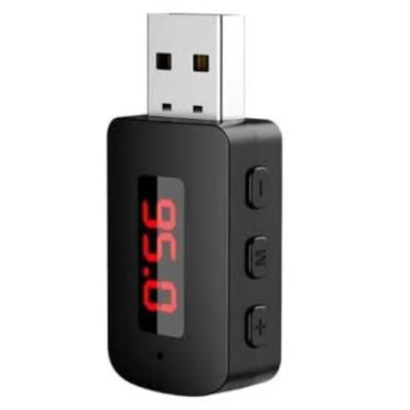Imagem de Transmissor e Receptor Bluetooth 5.4 para Carro, Kit Mini USB, Adaptador de Áudio sem Fio para Rádio FM, Chamada mao livre