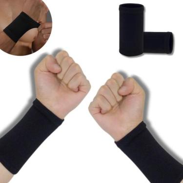 Imagem de Par de Munhequeiras de Compressão Elástico Protetor de Pulso - Dexin