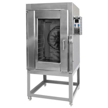 Imagem de Forno Turbo Elétrico Industrial Metvisa 10 Esteiras Interno e Externo 