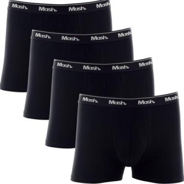 Imagem de Kit 4 Cuecas Boxer Masculina Plus Size Mash Algodao Conforto Para Uso 