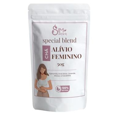 Imagem de Chá Alívio Feminino Blend Chá Para Cólica E Tpm 50g
