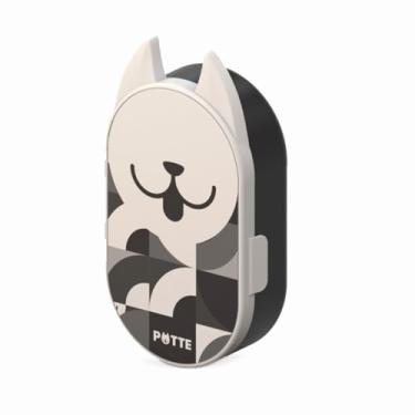 Imagem de Pote Porta Ração Pestiscos Dog Cachorro Pet 300ml Portátil (Preto)