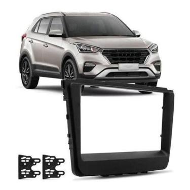 Imagem de Moldura Painel 2DIN Multimidia Mp5 Hyundai Creta Preta