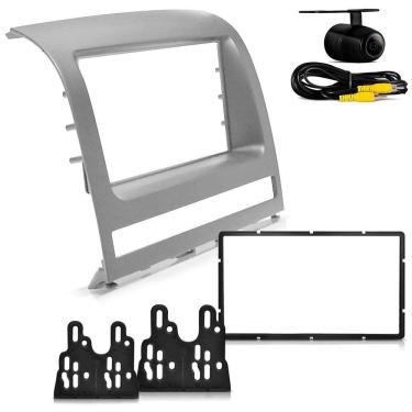 Imagem de Moldura 2din Palio Strada Siena Idea 2008 a 2012 + Camera Borboleta