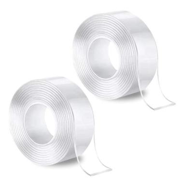 Imagem de Kit 2 Fita Adesiva Dupla Face Extra Forte Aderência 3 Metros - Arte Se