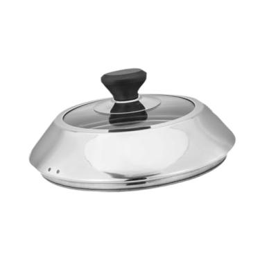 Imagem de Generic Tampa para grelha de hambúrguer, tampa derretida para cozinhar hambúrgueres e churrascos ao ar livre, 29cm