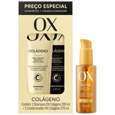 Imagem de Kit OX Colágeno Shampoo + Condicionador + Óleo Capilar Nutritivo 120ml