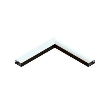 Imagem de Emenda em L para Perfil Taschibra Sobrepor Sope Conexão Teto Preto