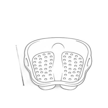 Imagem de Bacia Para Pés Pedicure Spa Relaxamento Escalda Pés Limpeza