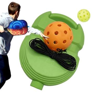 Imagem de Bola de rebote para treinador de tênis,Treinador de tênis, Máquina de treinador de tênis Rockible com bola e corda, Máquina de treinamento de tênis Rockible, auxílio de treinamento de tênis e Hersil