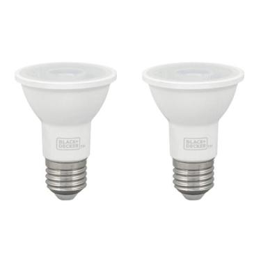 Imagem de Kit 2 black & decker lâmpada led par20 6,5w 6500k 100-240v - BLACK&DEC