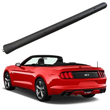 Imagem de Antena de borracha de 16 cm para Ford Mustang (2015-2020), antena Ford Mustang - à prova de lavagem de carro, substituição interna de mastro de antena de bobina de cobre
