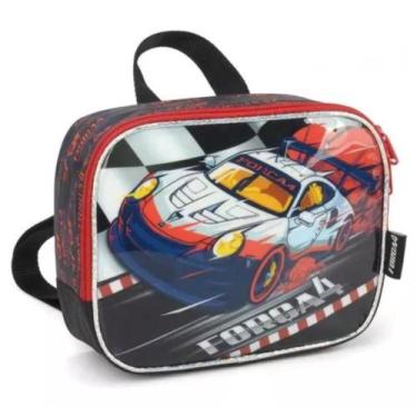 Imagem de Merendeira Lancheira Escolar Infantil Força 4 Vermelho - Luxcel