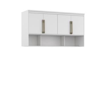 Imagem de Módulo Aéreo para Cama Queen MDF Lotus Belmax, Branco