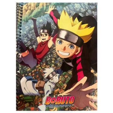 Imagem de Caderno Boruto Naruto Universitário Lançamento 80 Folhas C56 - São Dom