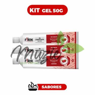 Imagem de Kit 3 Gel Lubrificante Íntimo Rilex 50 g Sabor Morango