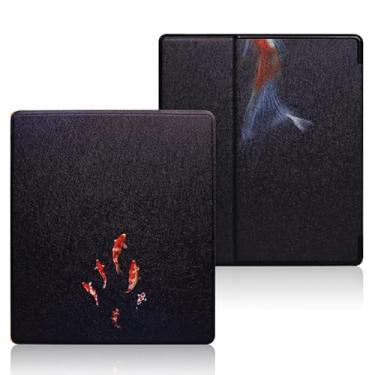 Imagem de Caso para Kindle Oasis (somente 9ª e 10ª Geração, Lançamento de 2017 E 2019), Capa de Proteção Leve de Couro PU Premium com Sleep Automotor-10