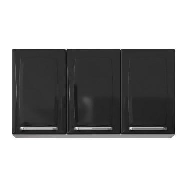 Imagem de Armário Itatiaia Luce 105 3500001051, 3 Portas, Preto
